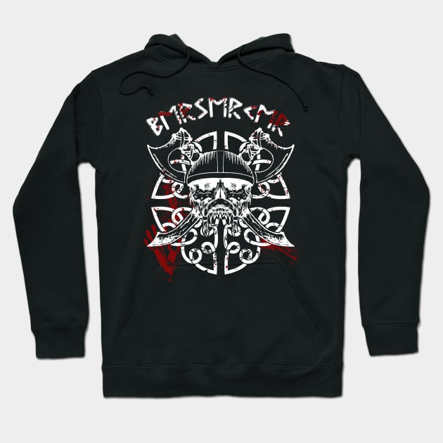 Bloody Warrior Viking Skull, norse Hoodie by Lenny241